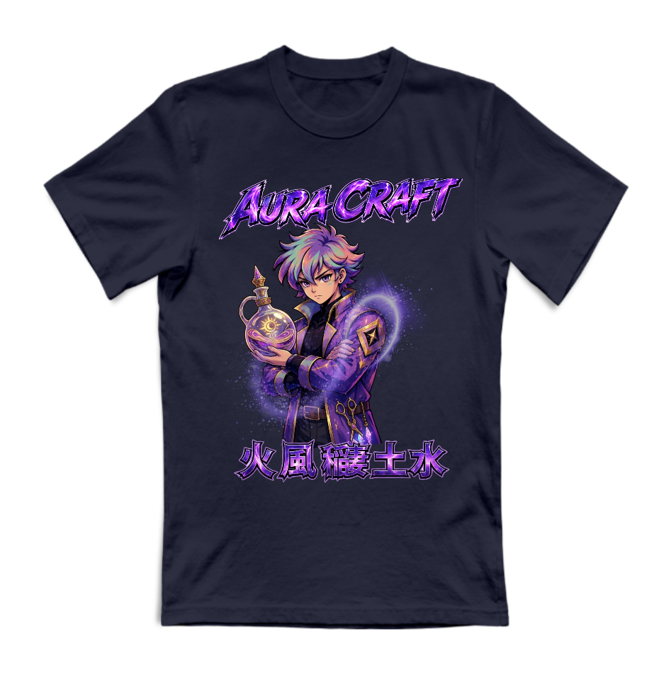 T-SHIRT GIROCOLLO ADULTI E BAMBINI UNISEX AURA CRAFT MAGIC POTION