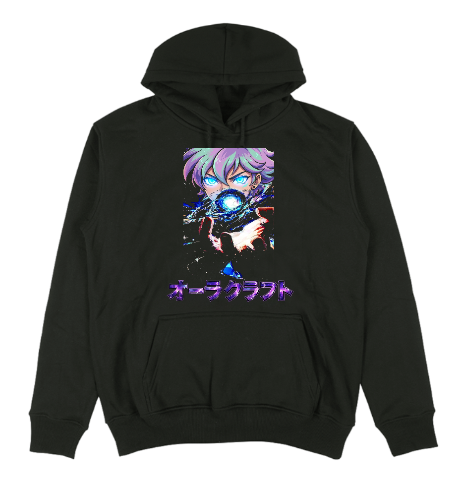 FELPA CON CAPPUCCIO ADULTI E BAMBINI UNISEX AURA CRAFT PARALLEL UNIVERSES