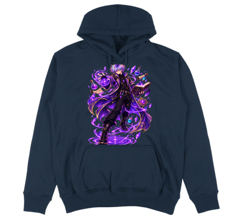 FELPA CON CAPPUCCIO ADULTI E BAMBINI UNISEX AURA CRAFT LA POZIONE MAGICA