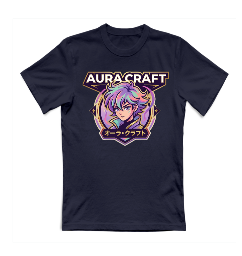 T-SHIRT GIROCOLLO ADULTI E BAMBINI UNISEX AURA CRAFT