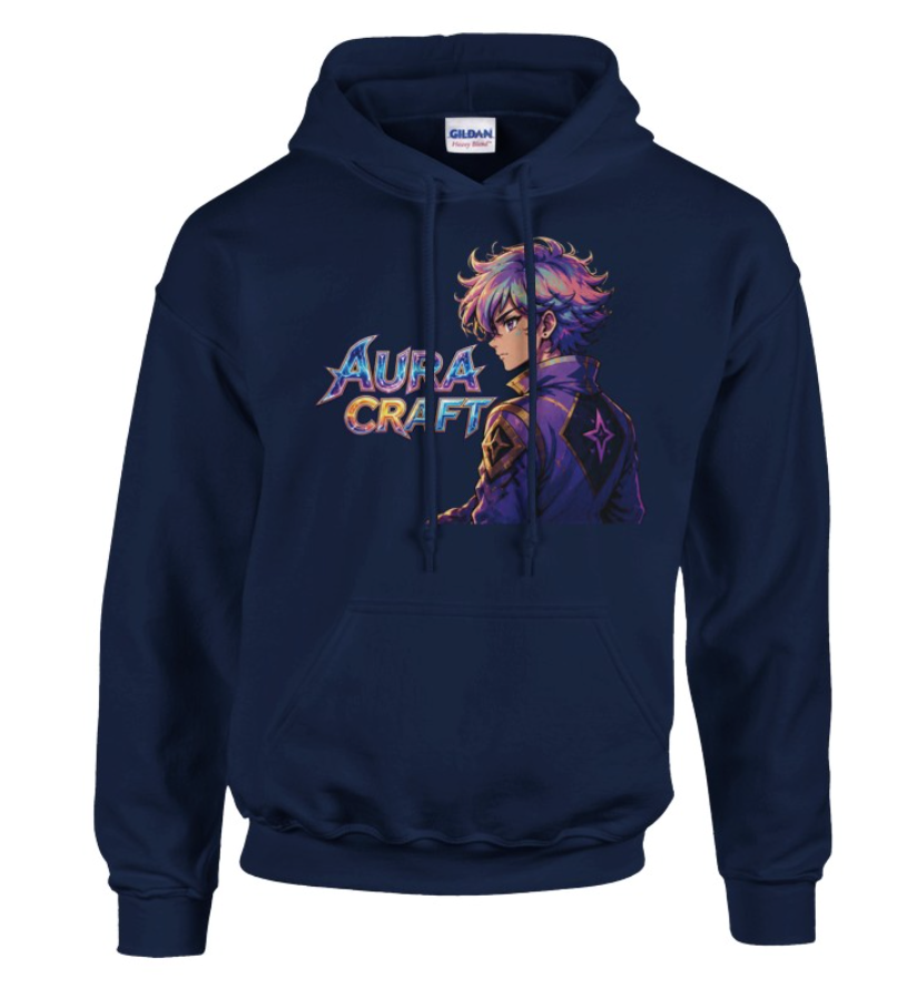 FELPA CON CAPPUCCIO ADULTI E BAMBINI UNISEX AURA CRAFT LEGACY