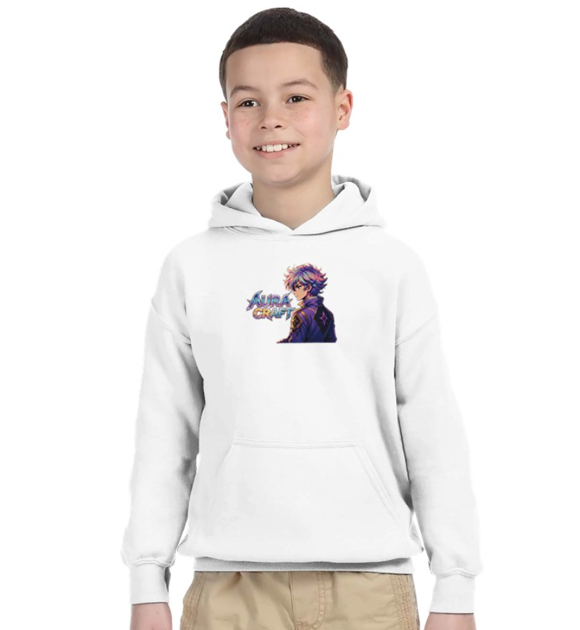 FELPA CON CAPPUCCIO ADULTI E BAMBINI UNISEX AURA CRAFT LEGACY