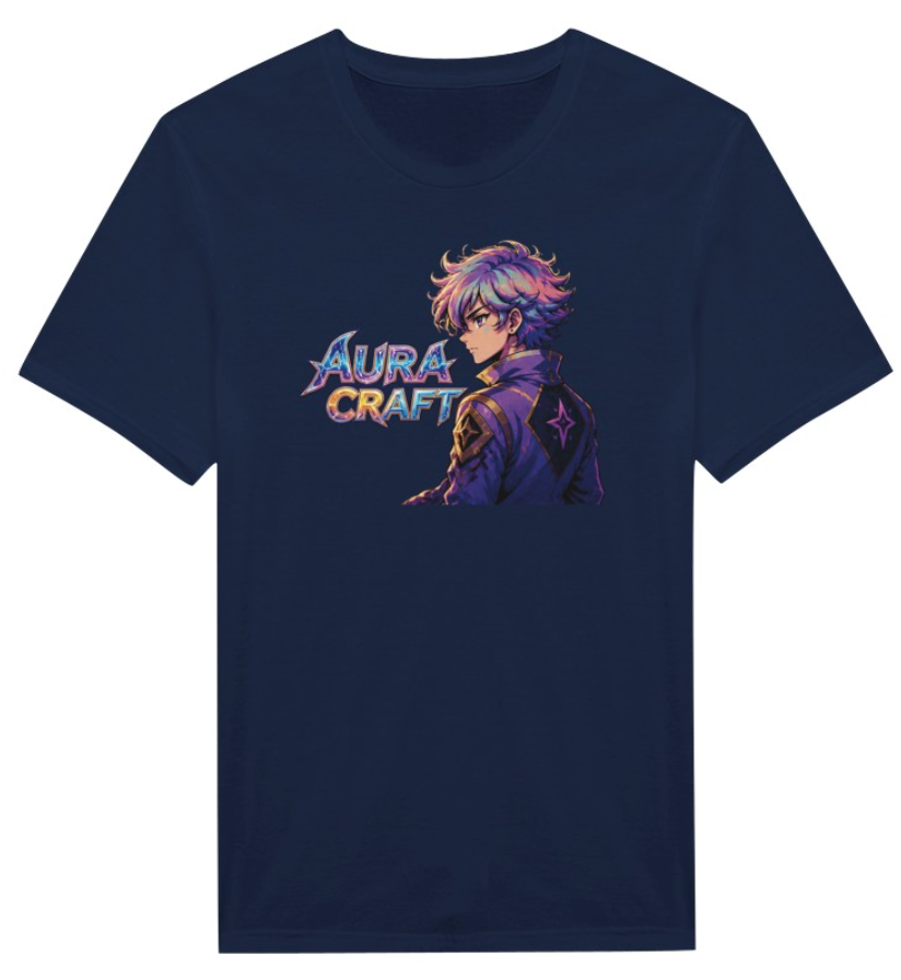 T-SHIRT GIROCOLLO ADULTI E BAMBINI UNISEX AURA CRAFT