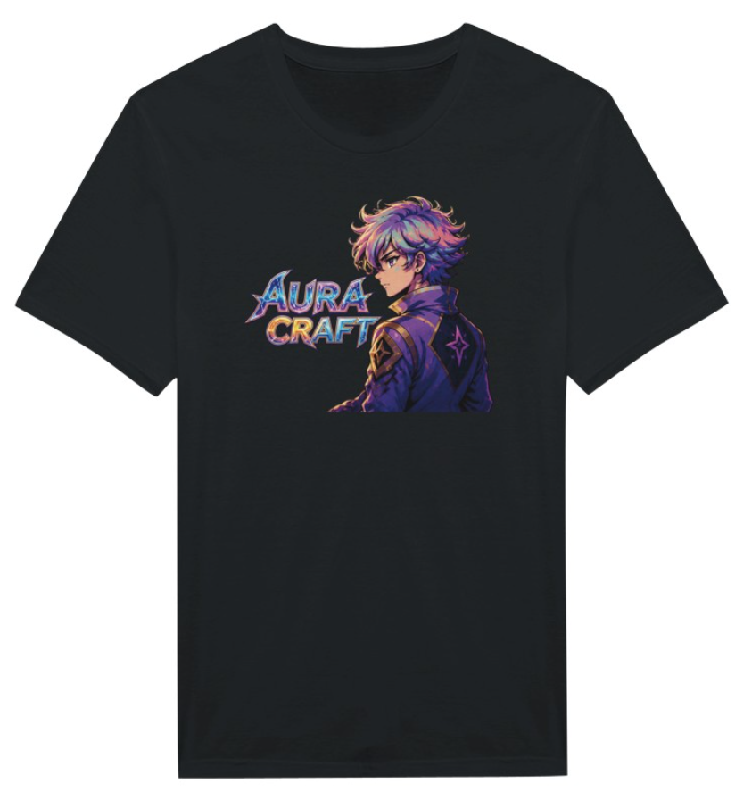 T-SHIRT GIROCOLLO ADULTI E BAMBINI UNISEX AURA CRAFT