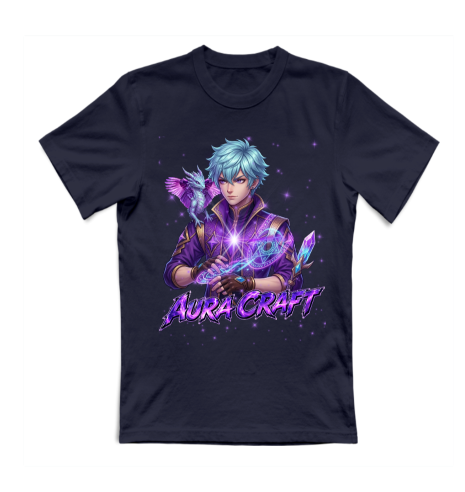T-SHIRT GIROCOLLO ADULTI E BAMBINI UNISEX AURA CRAFT CONTINUUM