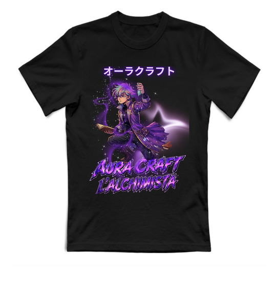 T-SHIRT GIROCOLLO ADULTI E BAMBINI UNISEX AURA CRAFT L'ALCHIMISTA