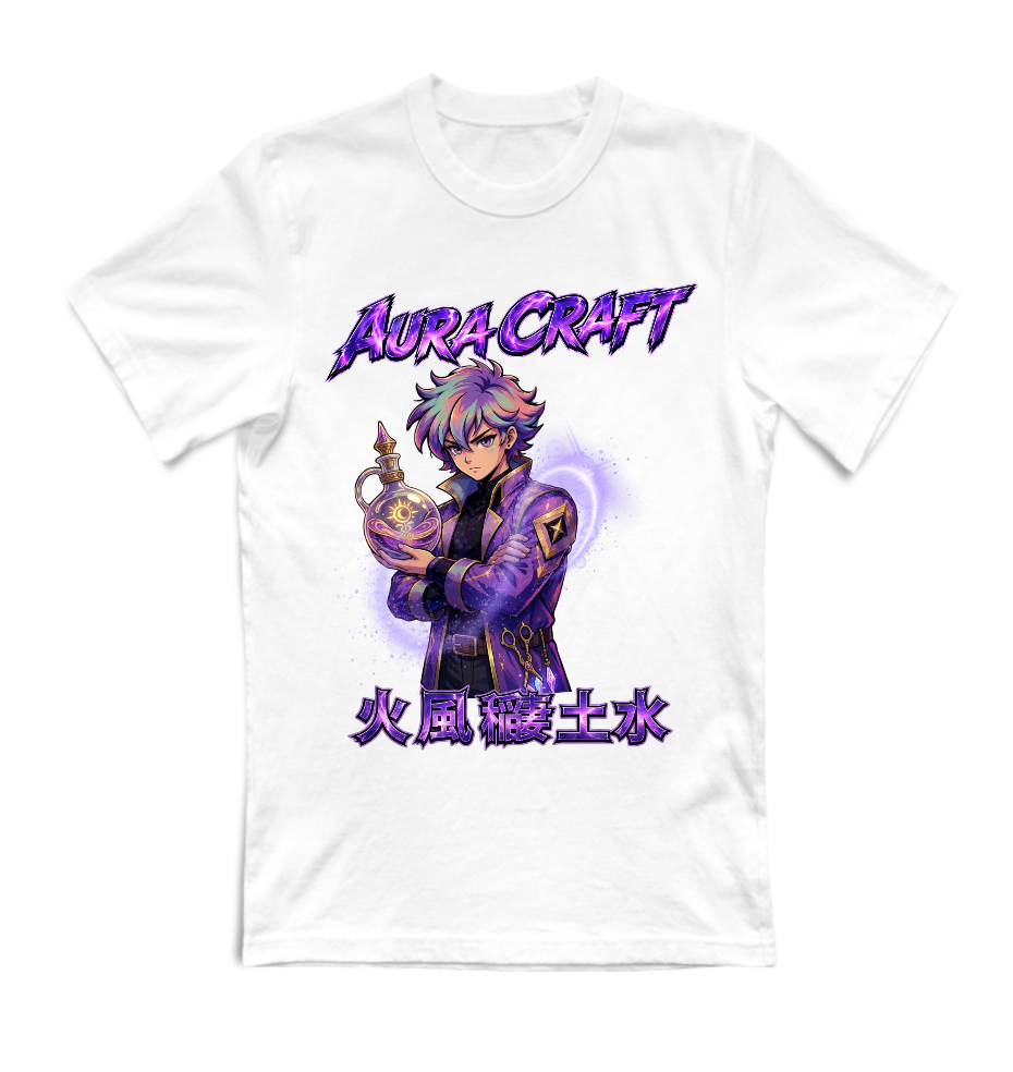 T-SHIRT GIROCOLLO ADULTI E BAMBINI UNISEX AURA CRAFT MAGIC POTION