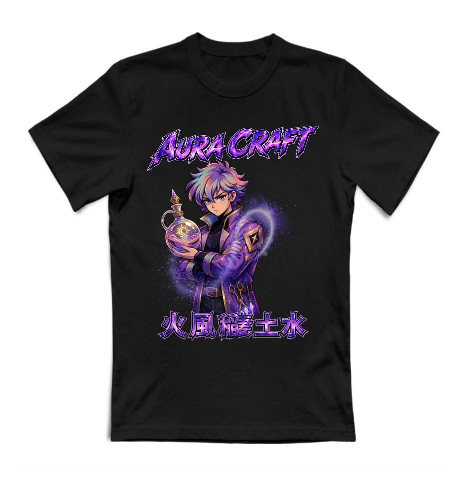 T-SHIRT GIROCOLLO ADULTI E BAMBINI UNISEX AURA CRAFT MAGIC POTION