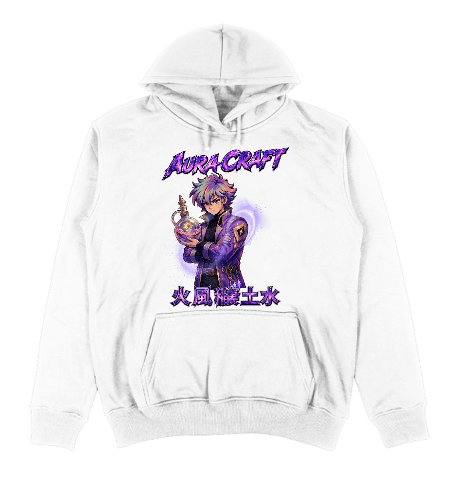 FELPA CON CAPPUCCIO ADULTI E BAMBINI UNISEX AURA CRAFT MAGIC POTION
