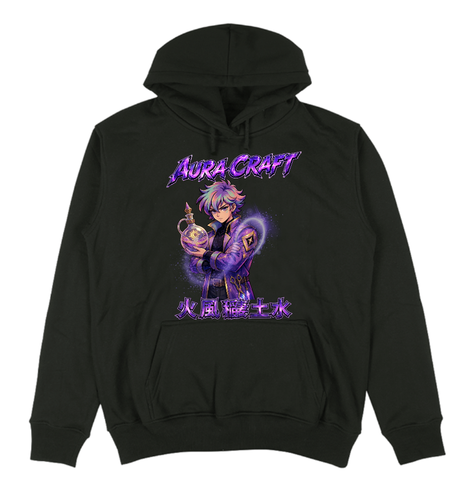 FELPA CON CAPPUCCIO ADULTI E BAMBINI UNISEX AURA CRAFT MAGIC POTION