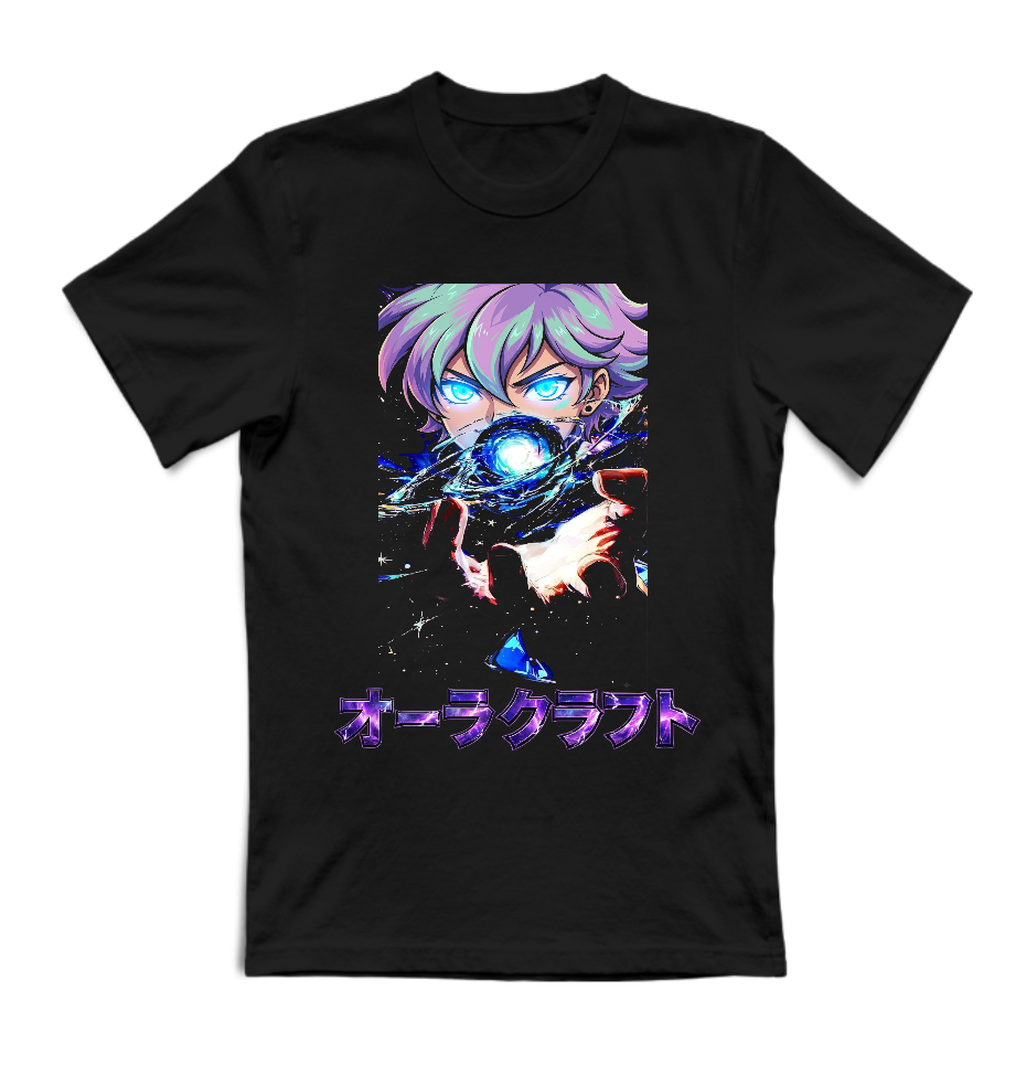 T-SHIRT GIROCOLLO ADULTI E BAMBINI UNISEX AURA CRAFT PARALLEL UNIVERSES