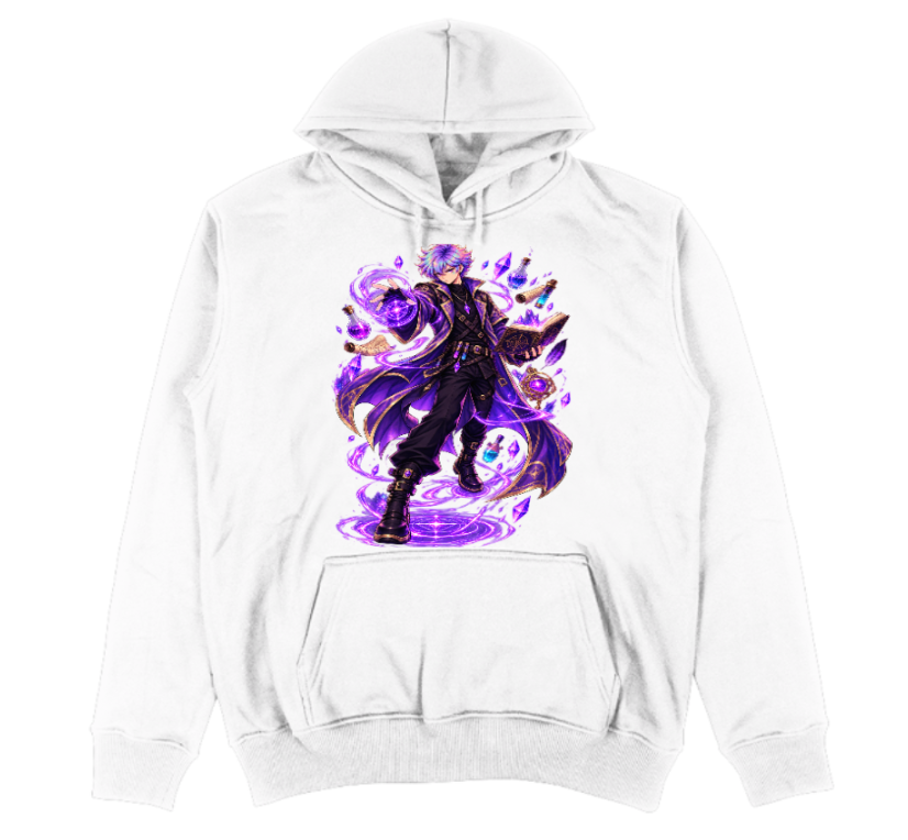 FELPA CON CAPPUCCIO ADULTI E BAMBINI UNISEX AURA CRAFT LA POZIONE MAGICA
