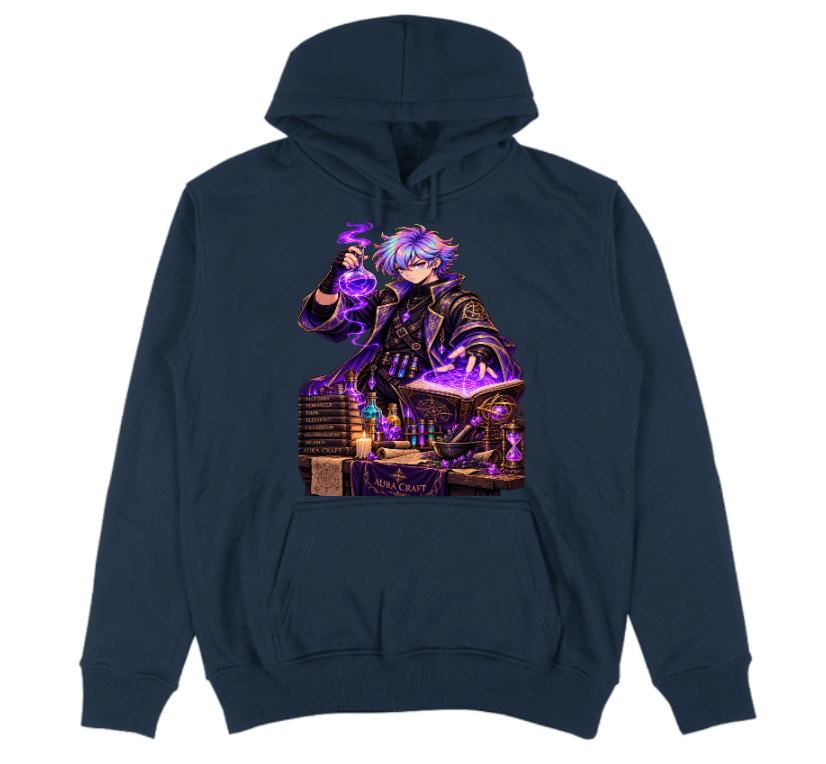 FELPA CON CAPPUCCIO ADULTI E BAMBINI UNISEX AURA CRAFT THE MAGIC POTION