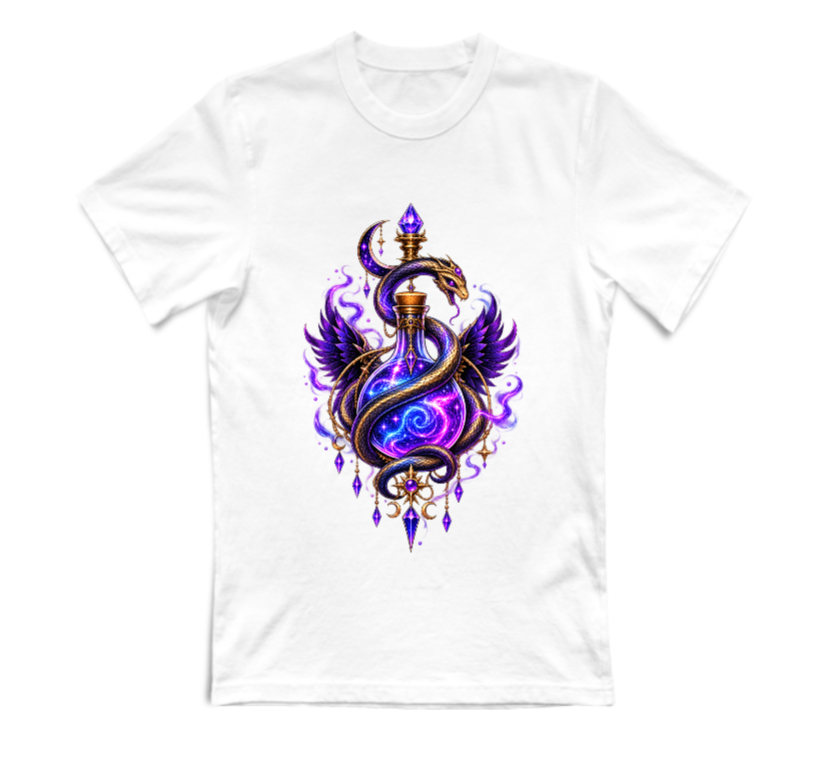 T-SHIRT GIROCOLLO ADULTI E BAMBINI UNISEX AURA CRAFT LACRIME D'ASMODEO