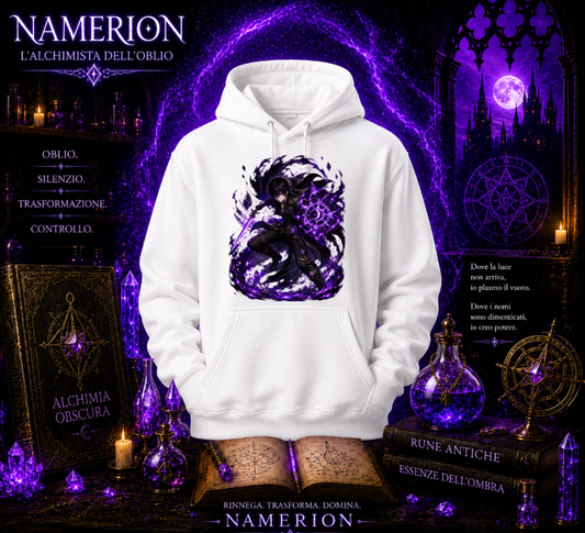 FELPA CON CAPPUCCIO ADULTI E BAMBINI UNISEX NAMERION OBLIVION SOUL