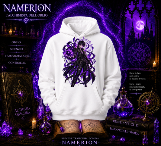 FELPA CON CAPPUCCIO ADULTI E BAMBINI UNISEX NAMERION DARK SPELLCASTER