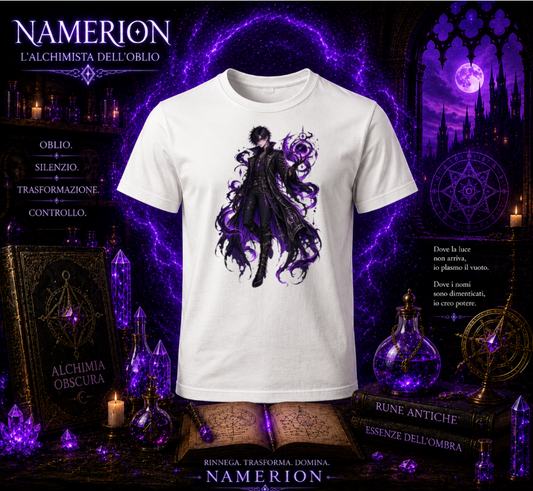 T-SHIRT GIROCOLLO ADULTI E BAMBINI UNISEX NAMERION OBLIVION ARCHITECT