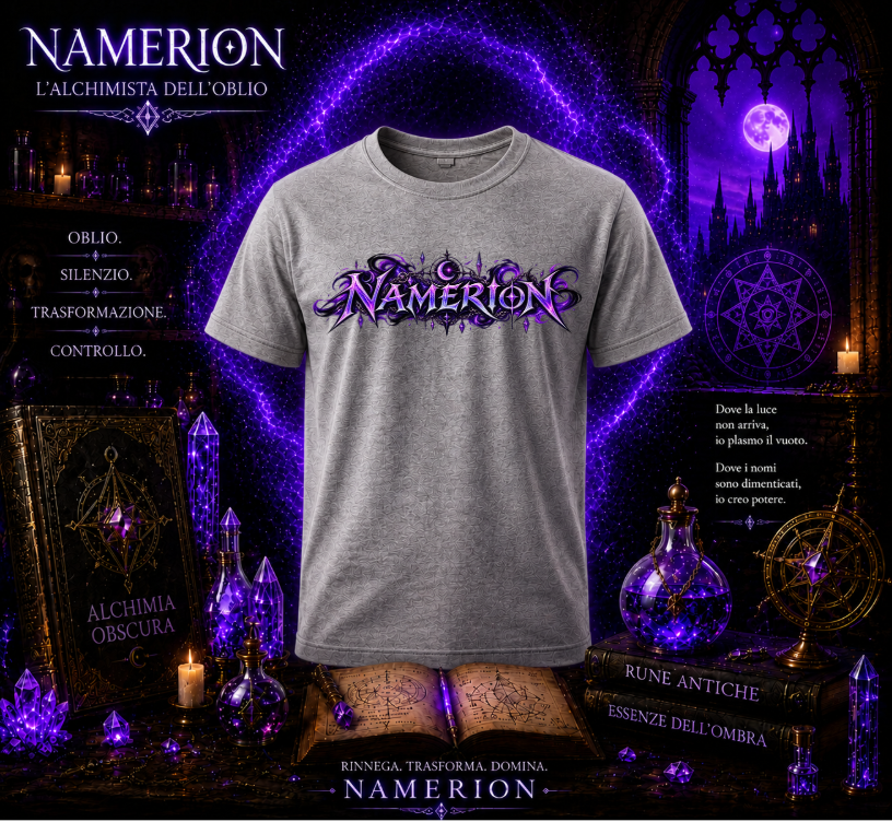 T-SHIRT GIROCOLLO ADULTI E BAMBINI UNISEX NAMERION