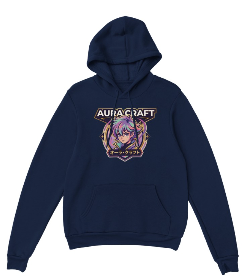 FELPA CON CAPPUCCIO ADULTI E BAMBINI UNISEX AURA CRAFT