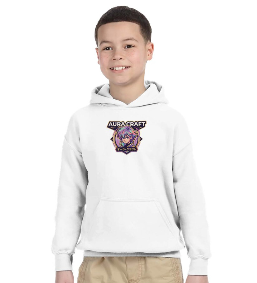 FELPA CON CAPPUCCIO ADULTI E BAMBINI UNISEX AURA CRAFT