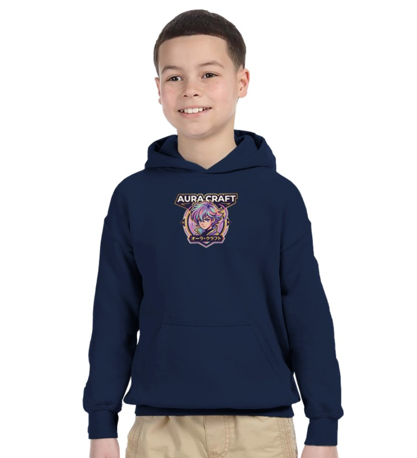 FELPA CON CAPPUCCIO ADULTI E BAMBINI UNISEX AURA CRAFT