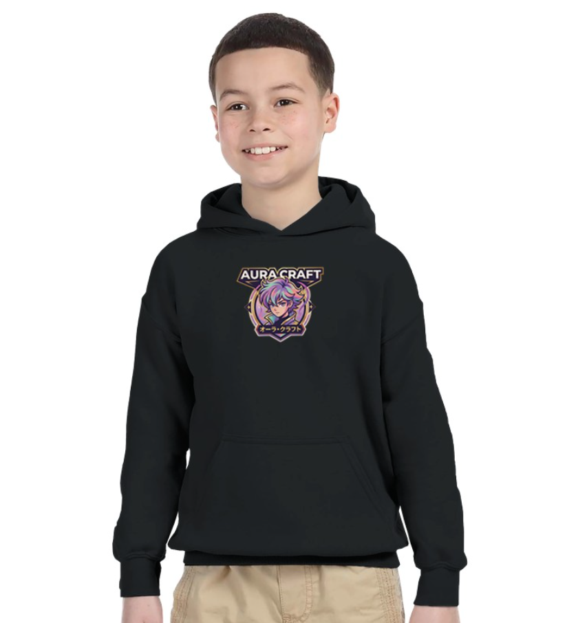 FELPA CON CAPPUCCIO ADULTI E BAMBINI UNISEX AURA CRAFT