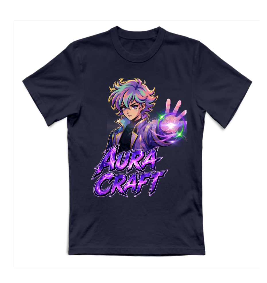 T-SHIRT GIROCOLLO ADULTI E BAMBINI UNISEX AURA CRAFT WARRIOR