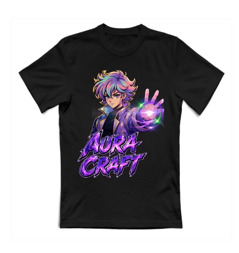 T-SHIRT GIROCOLLO ADULTI E BAMBINI UNISEX AURA CRAFT WARRIOR