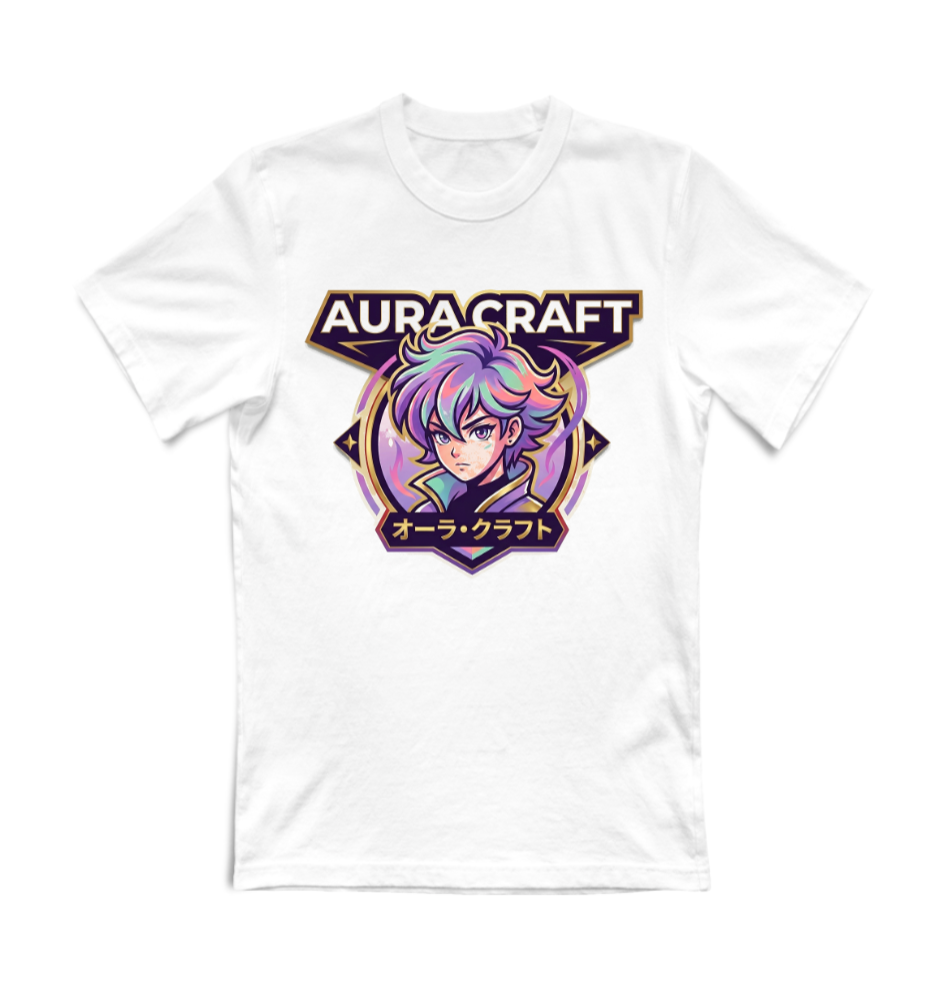 T-SHIRT GIROCOLLO ADULTI E BAMBINI UNISEX AURA CRAFT