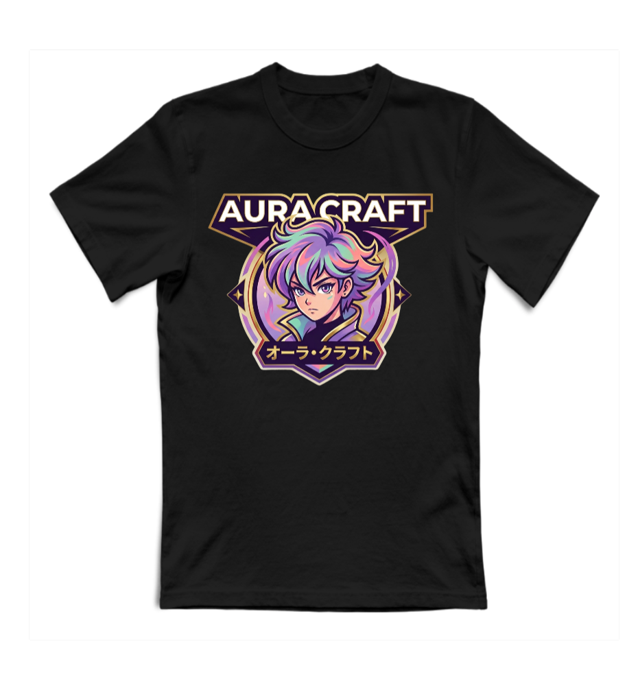 T-SHIRT GIROCOLLO ADULTI E BAMBINI UNISEX AURA CRAFT